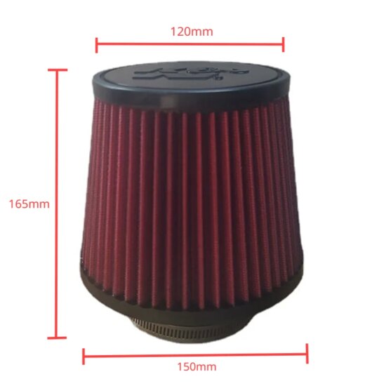 Intake Air Filter 3-Inch Short Long Universal High Flow Air Filters Racing Performance K＆n - Image 4