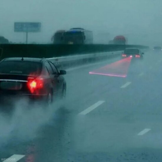 Laser Fog Light For Cars Anti-Collision Taillight Brake Warning Lamp Cool Car End Rear Tail Fog - Image 2