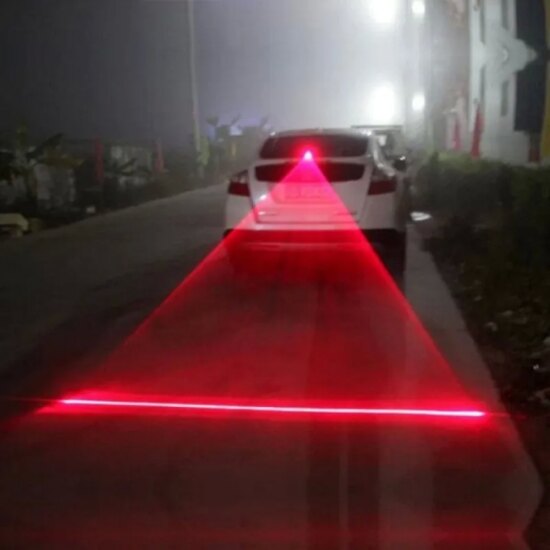 Laser Fog Light For Cars Anti-Collision Taillight Brake Warning Lamp Cool Car End Rear Tail Fog