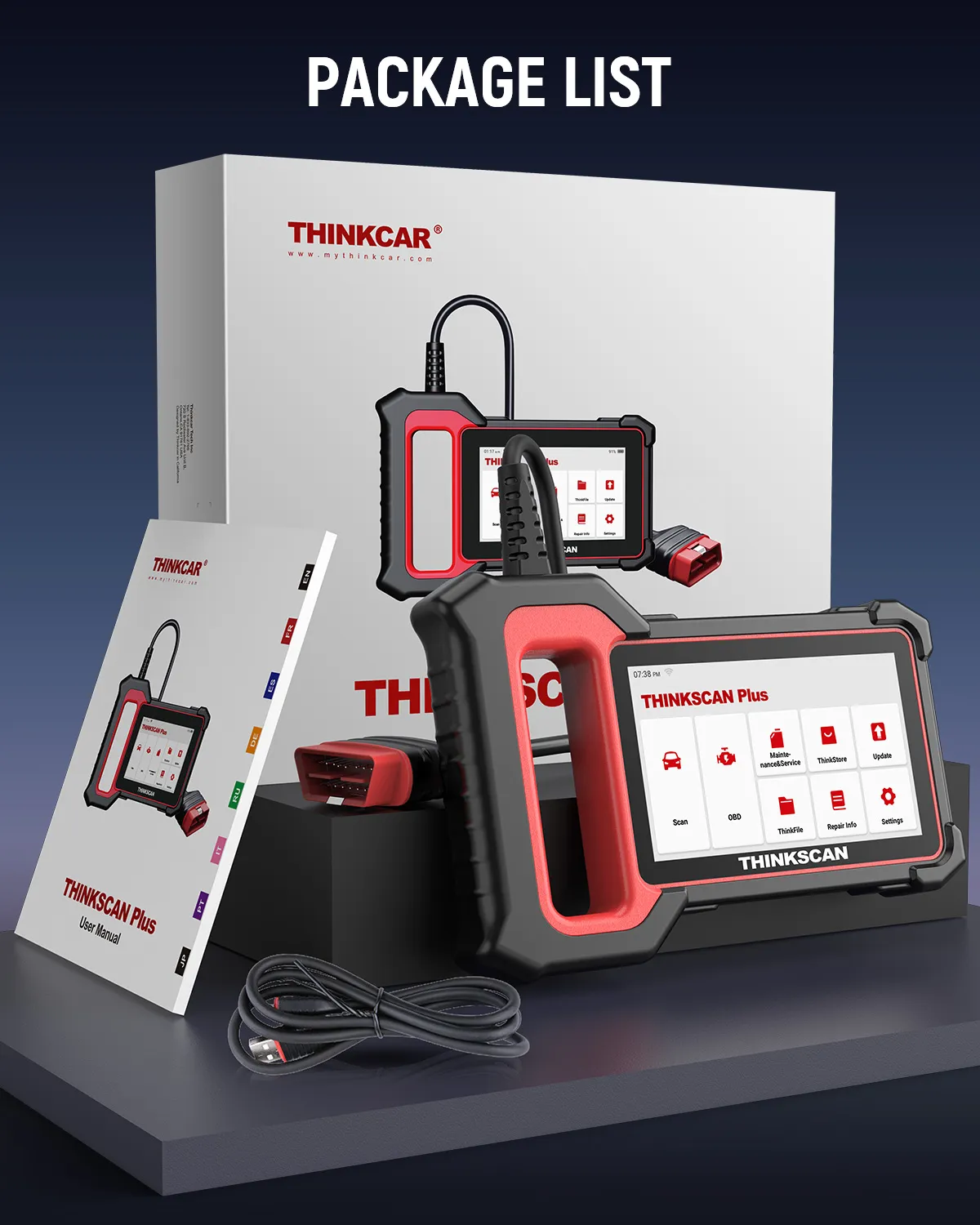 THINKCAR Thinkscan Plus S7 S6 S4 Obd2 Scanner Car Diagnostic Tools Automotivo Scanner Auto Diagnosis Tool Code Reader 28 Resets