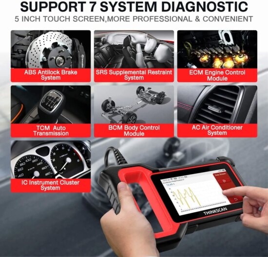 THINKCAR Thinkscan Plus S7 S6 S4 Obd2 Scanner Car Diagnostic Tools Automotivo Scanner Auto Diagnosis Tool Code Reader 28 Resets - Image 3