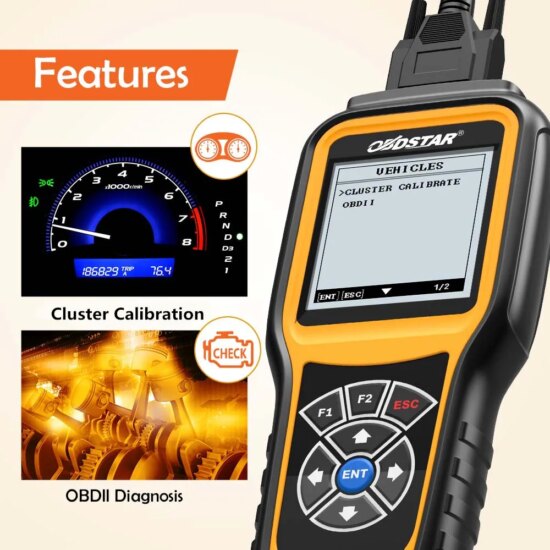 Mileag-e Adjustment X300M Tool OBDSTAR X300M  For Most All Cars BDII Support for Cluste-r Calibratio-n Adjustmen-t Tool - Image 4