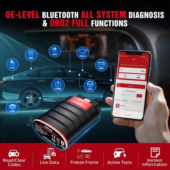 KINGBOLEN Ediag Hot Boot All System Full Software 1 Year Free OBD2 Diagnostic Tools 16 reset ECU Coding active test pk THINKDIAG - Image 3