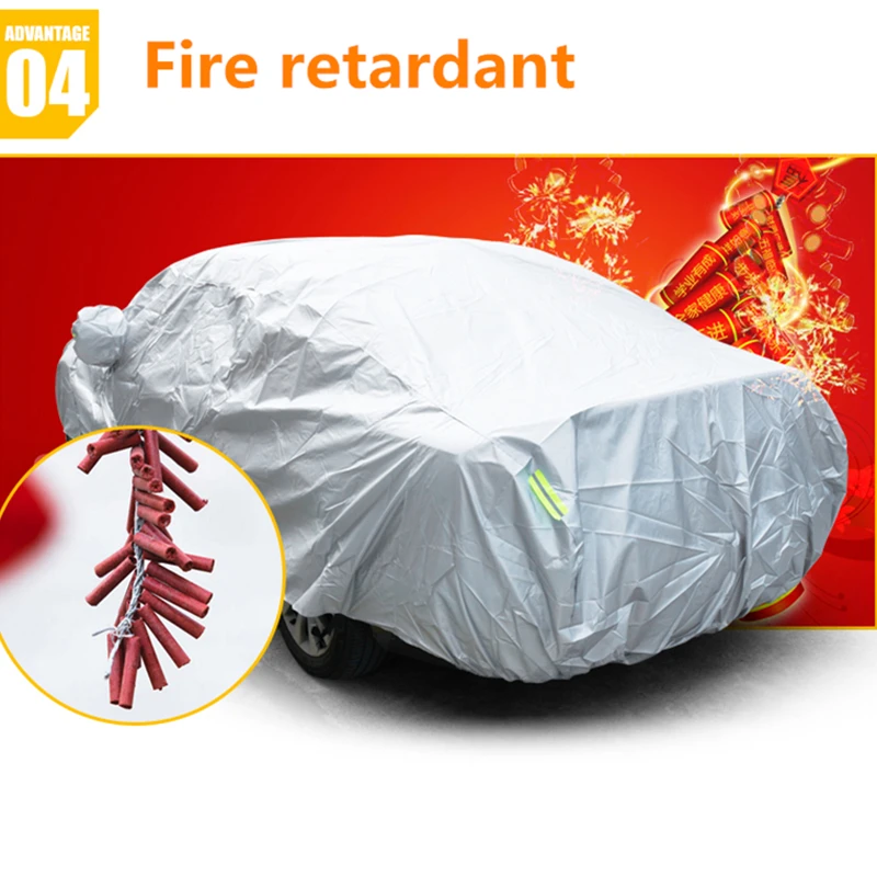 Car Cover Protection Full Exterior Sunshade Dustproof Protection Cover Universal for Hatchback Sedan SUV