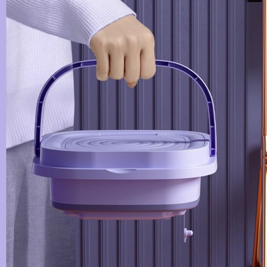 Portable Small Foldable Washing Machine with Spin Dryer For Socks Underwear Panties 8L Mini Washing Machine - Image 5