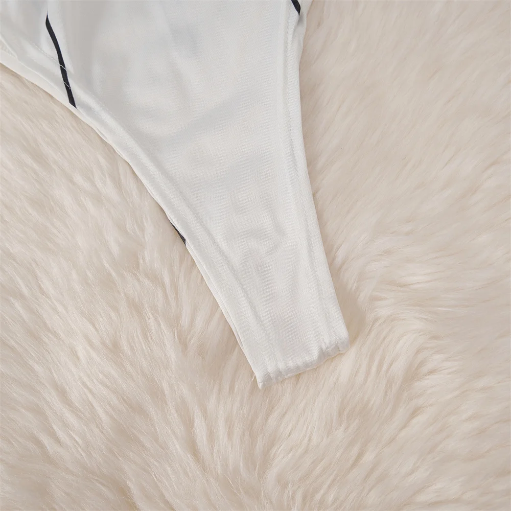anime Slim Fit Jumpsuit Half High Collar Sleeveless Bodysuit Thin Swimsuit Sweet Cute Pajama Sleepwear