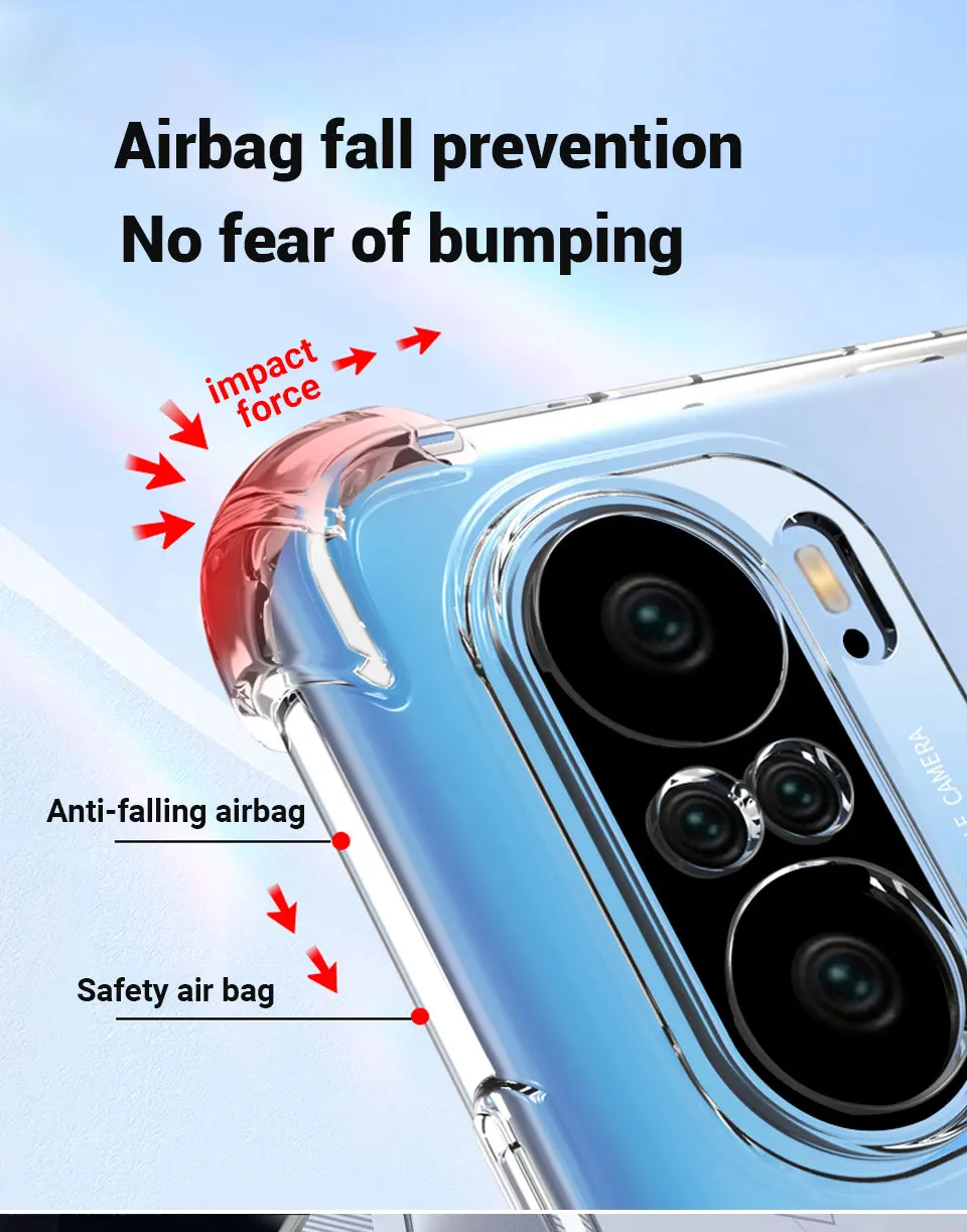 For Infinix GT 20 Pro 5G Case Clear Shockproof Silicone Soft Phone Case on Infinix GT20 Pro X6871 Clear Back Cover Protect Funda