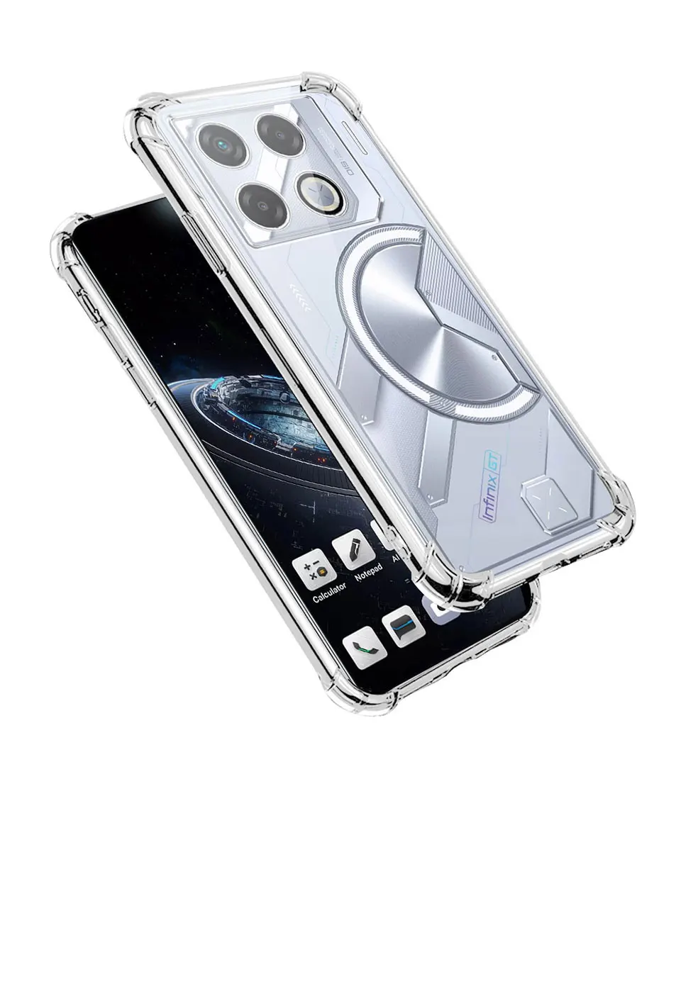For Infinix GT 20 Pro 5G Case Clear Shockproof Silicone Soft Phone Case on Infinix GT20 Pro X6871 Clear Back Cover Protect Funda