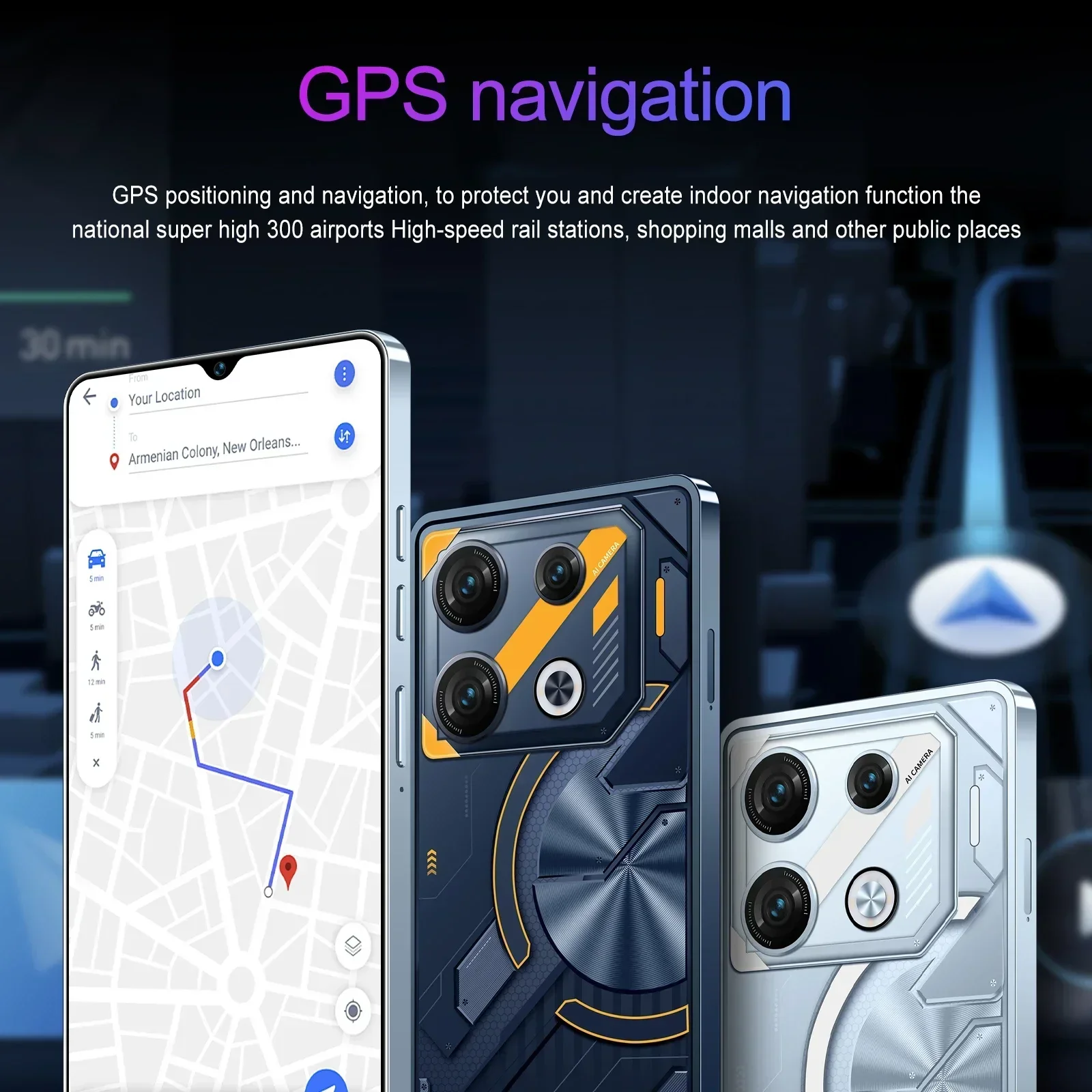 Pova 6 Pro Smartphone 5G 7.3inch HD 16G+1TB Dual SIM 50+108MP 7000mAh NFC
