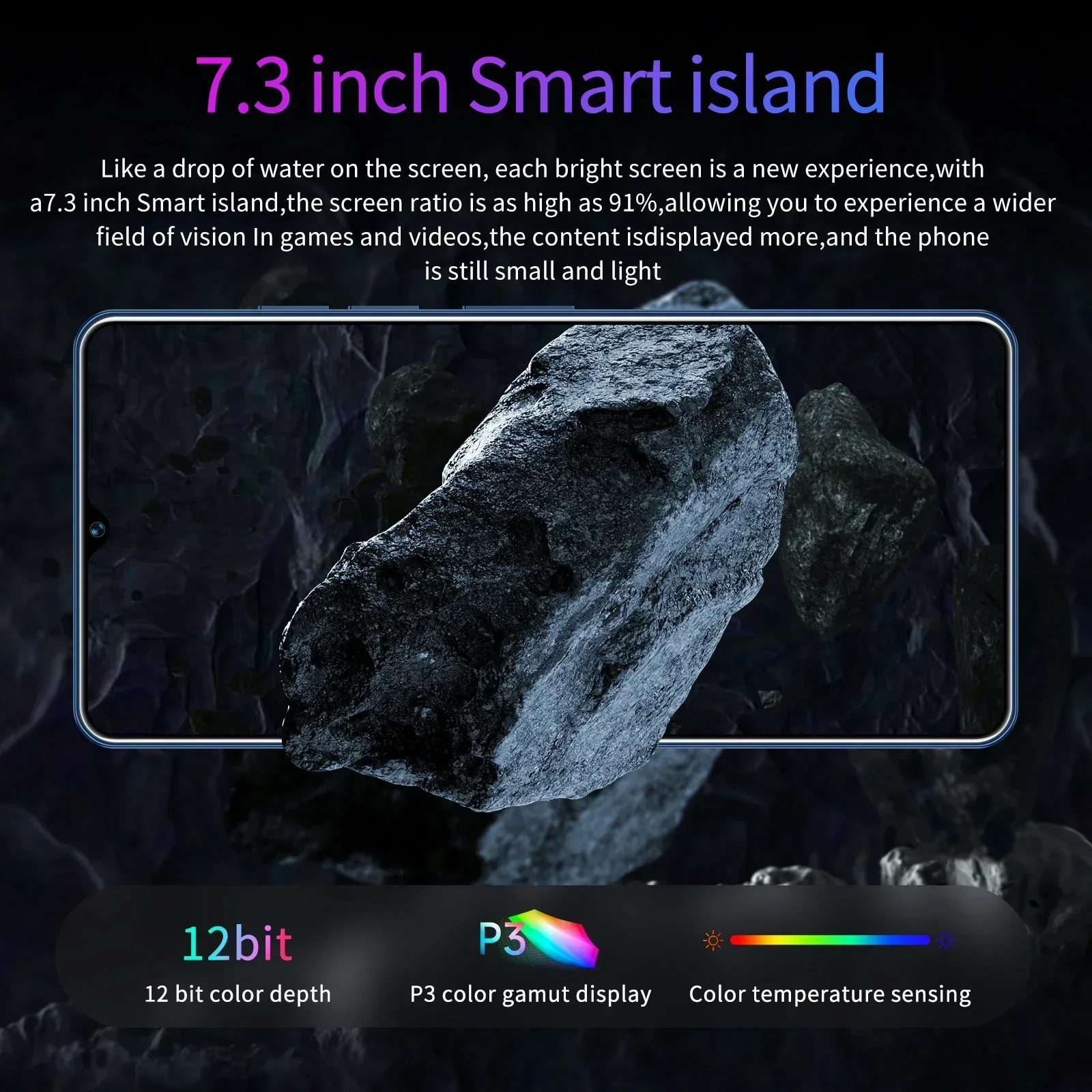 Pova 6 Pro Smartphone 5G 7.3inch HD 16G+1TB Dual SIM 50+108MP 7000mAh NFC