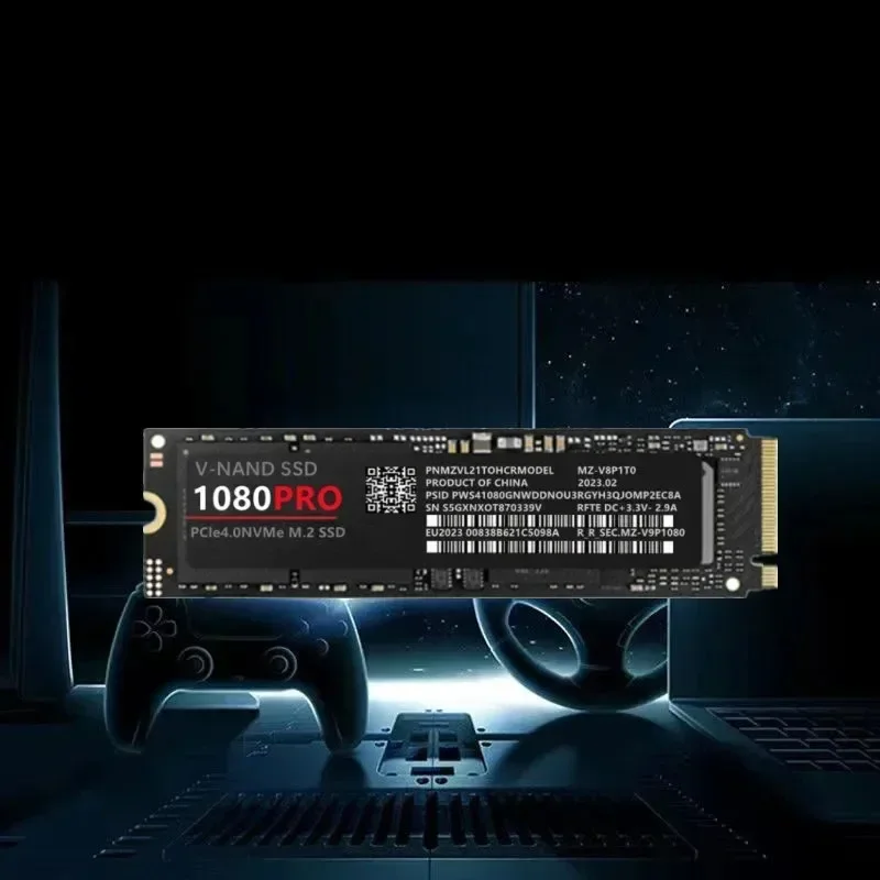 Hard Disk for Xbox PC PS5  PUBG Game 1080PRO SSD M2 2280 PCIe 4.0 NVME NGFF Solid State Drive 14000MB/S Read