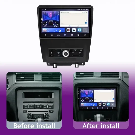Screen Carplay GPS Navigation Android For Ford Mustang V S-197 2009 2010 2011 2012 - 2014 - Image 2