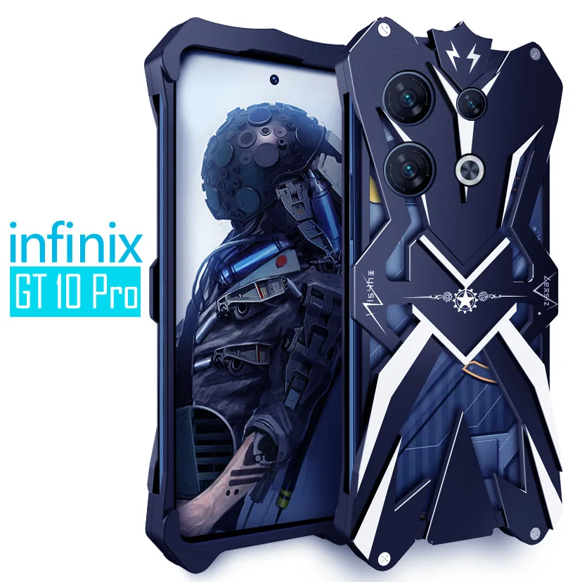 Metal Armor Case For infinix GT 20 Pro 5G / GT 10 Pro 5g Aluminum Cover Bumper Coque