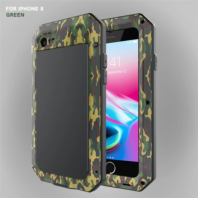 Armor Heavy Duty Protection Case for iPhone Metal Tank Shockproof Cover