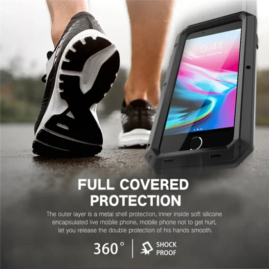 Armor Heavy Duty Protection Case for iPhone Metal Tank Shockproof Cover - Image 3