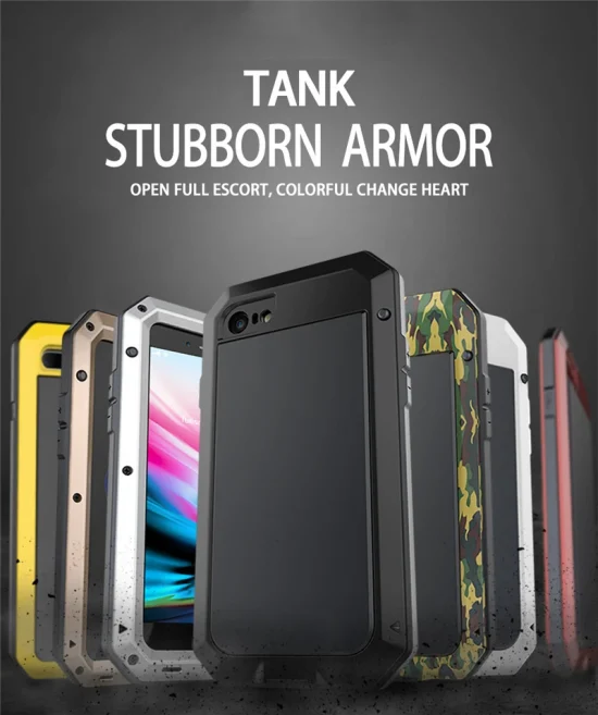 Armor Heavy Duty Protection Case for iPhone Metal Tank Shockproof Cover - Image 4
