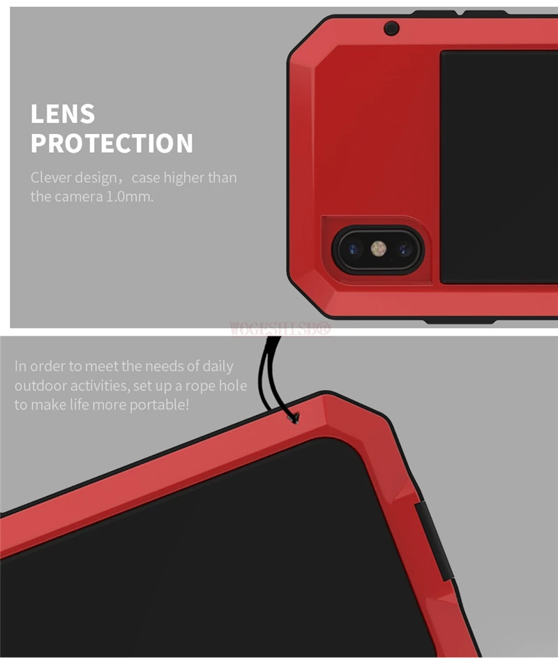 Armor Heavy Duty Protection Case for iPhone Metal Tank Shockproof Cover