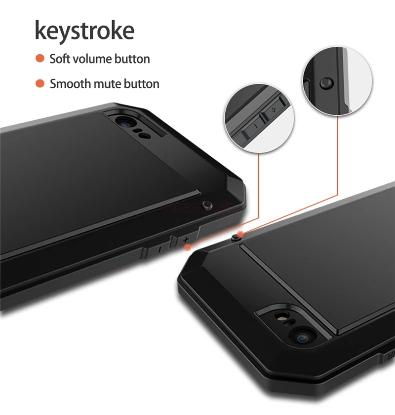 Armor Heavy Duty Protection Case for iPhone Metal Tank Shockproof Cover