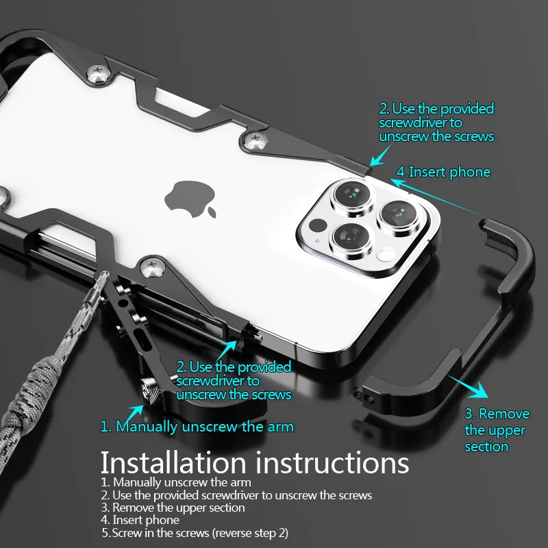 For infinix Metal Bumper Case Aluminum Metal Frame joker Cover