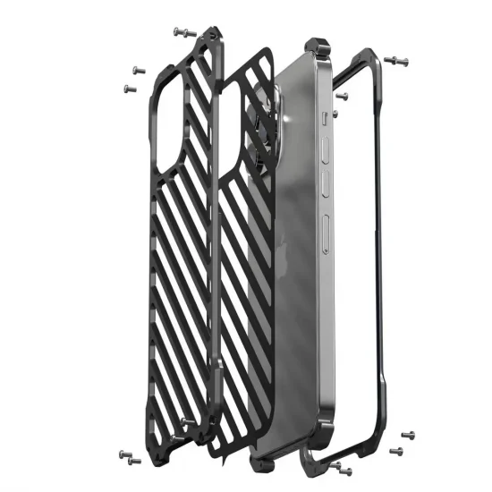 Frame For iphone heavy Duty Anti-scratch Metal Bumper Case Aluminum Metal Frame - Image 3