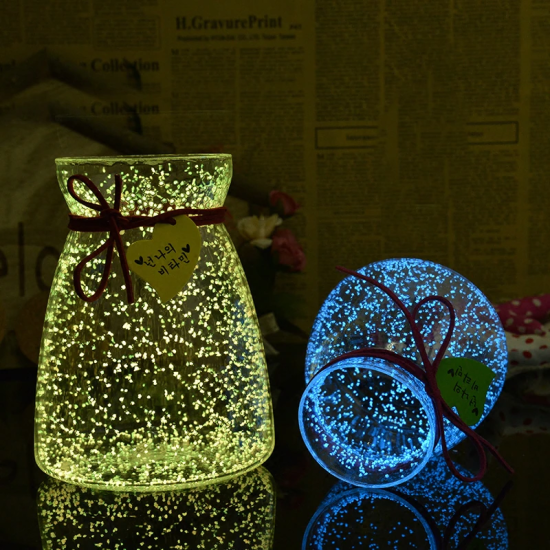 ⁦1 Pack Sand Glow In The Dark Sand Ornament Decorative Sand Fish Tank Decoration 10g⁩ - الصورة ⁦4⁩