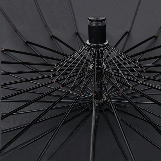Japanese Samurai Umbrella Strong Windproof Semi Automatic Long Business Umbrellas - Image 3
