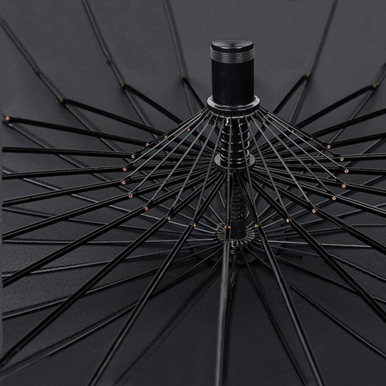 Japanese Samurai Umbrella Strong Windproof Semi Automatic Long Business Umbrellas - Image 3