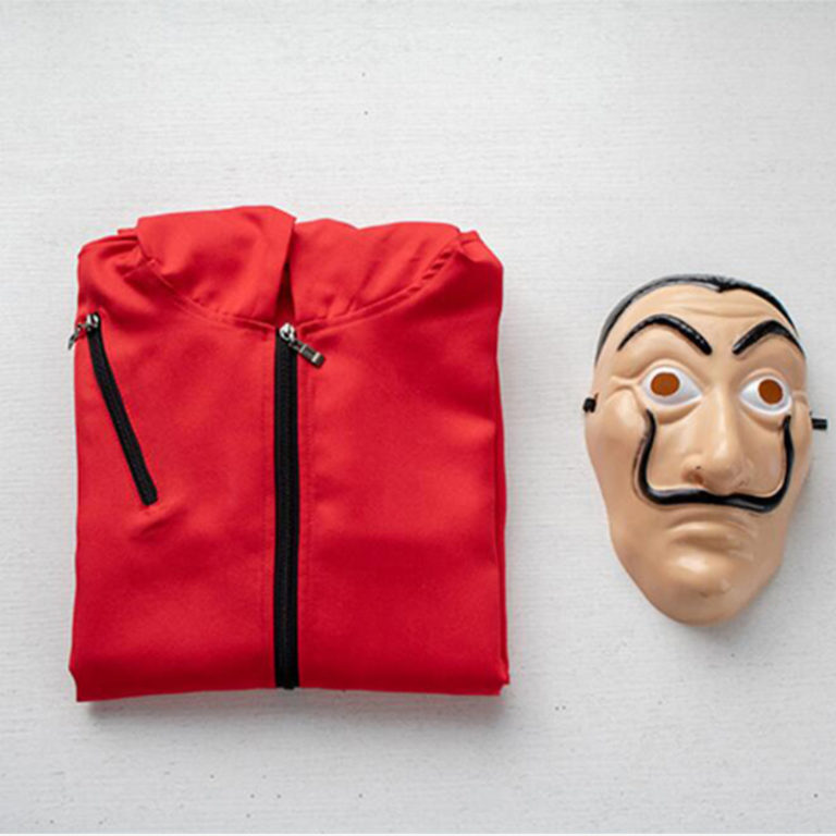 Salvador Dali La Casa De Papel Costume+Face Mask Cosplay The House of Paper Role - Image 3