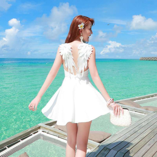 1Pairs New 3D Lace Angles Wing Patches Black White DIY Clothes Patches Soft Wing For Dress Socks Sleeves Decors - Image 3