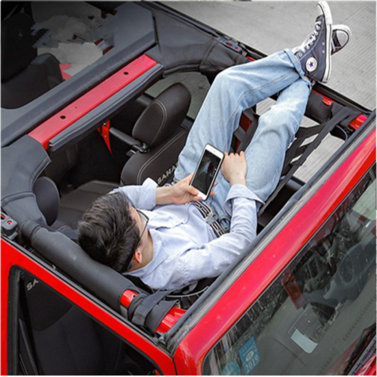 Car Top Sunshade Cover for Jeep Wrangler TJ 1997-2006 Car Trunk Roof Anti UV Sun Protection Insulation Bed-Rest Net - Image 2