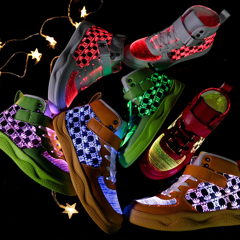 Fiber Optic Shoes big boys girls and adult USB Rechargeable Glowing Sneakers for Party Street - Image 3