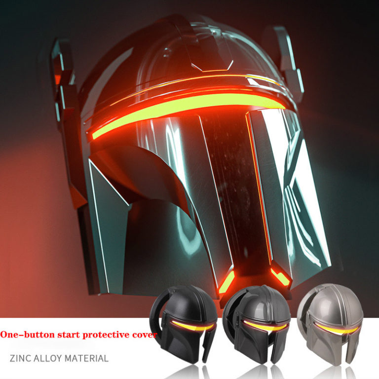Star Wars Mandalorian Car Interior Engine Ignition Start Stop Button Protective Cover Decoration