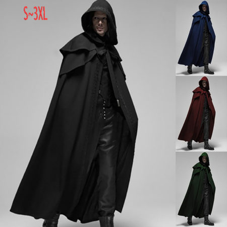 Death Coat Outerwear Long Black Jacket Robe