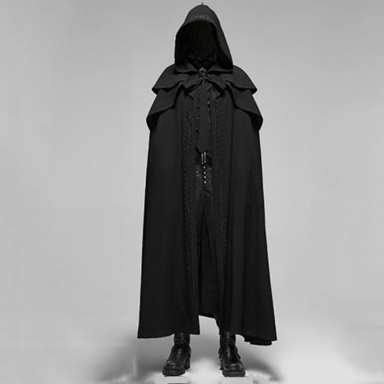 Death Coat Outerwear Long Black Jacket Robe - Image 3