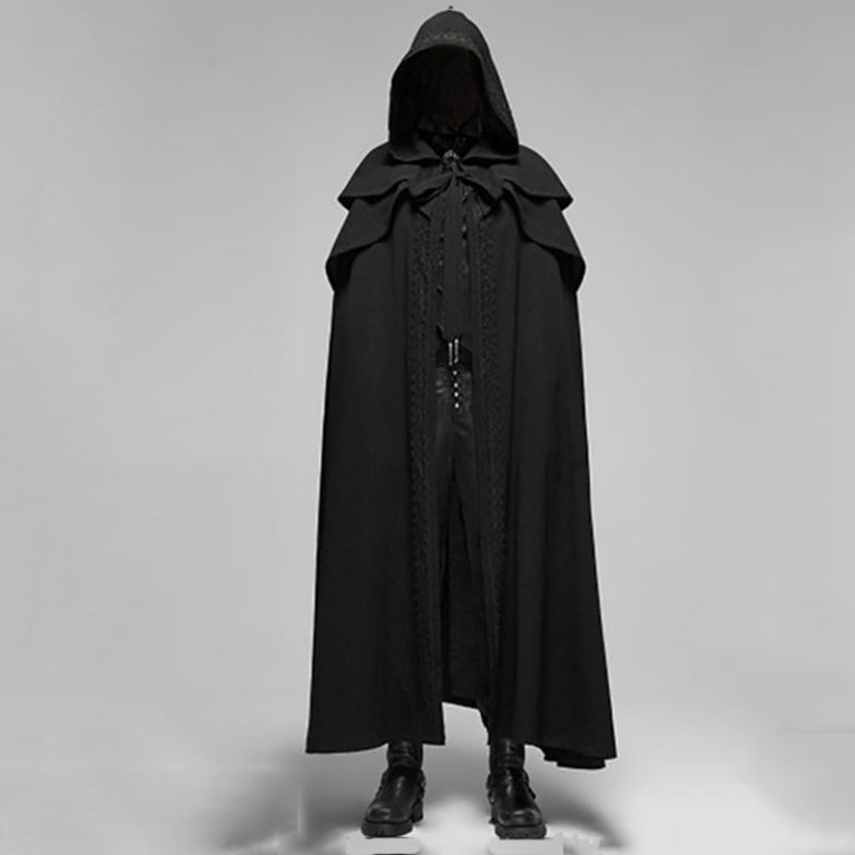Death Coat Outerwear Long Black Jacket Robe - Image 3
