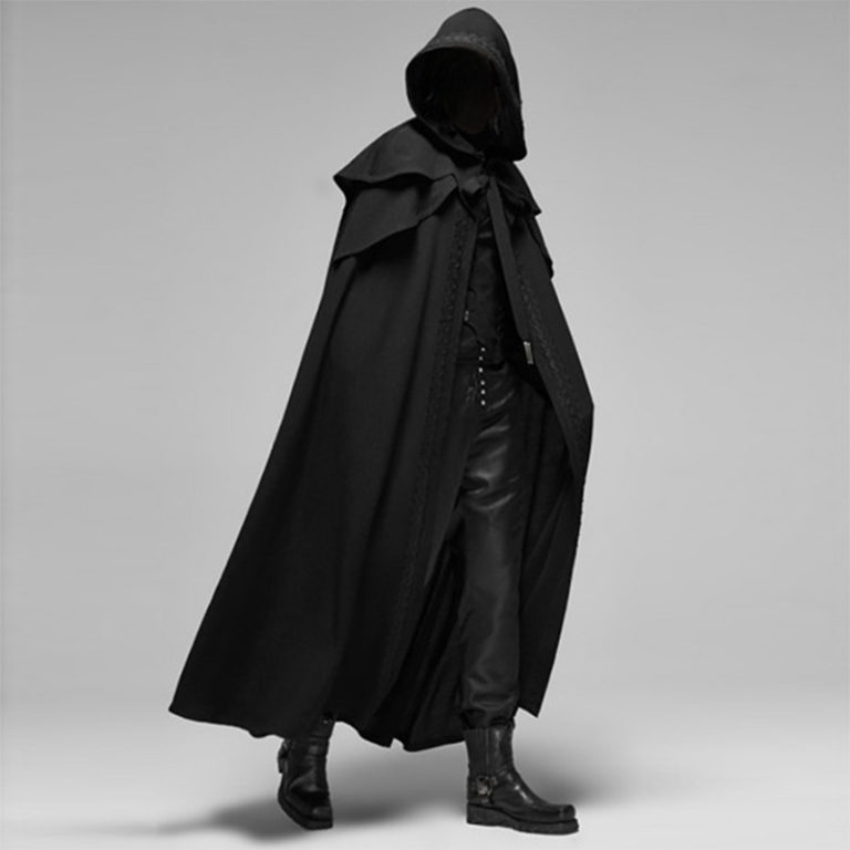 Death Coat Outerwear Long Black Jacket Robe - Image 2