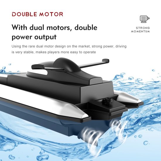 Racing Boat Waterproof Rechargeable Radio Remote Control Speedboat Gifts Toys - Image 2