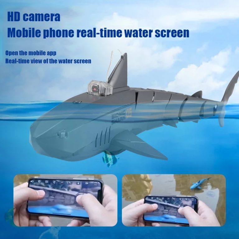 RC Shark Robot With Camera HD Wif Fpv Electric Waterproof Animals Submarine Fish Machine Simulation Toys - Image 2