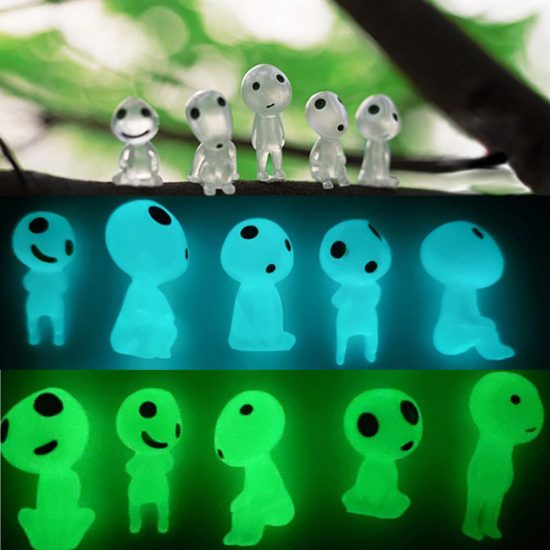 10/20Pcs Luminous Tree Spirits Micro Landscape Figure Ornament Glowing