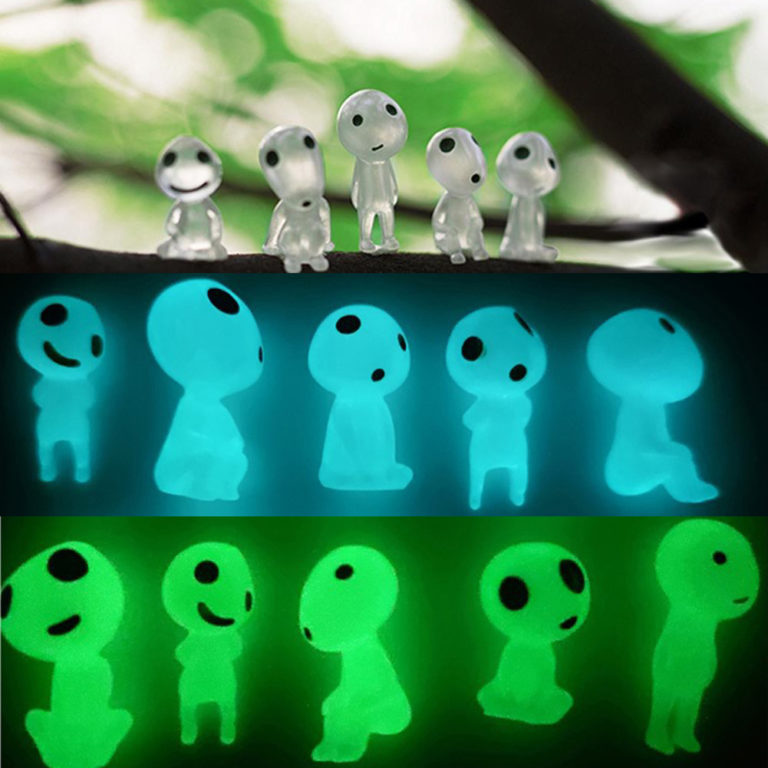 10/20Pcs Luminous Tree Spirits Micro Landscape Figure Ornament Glowing