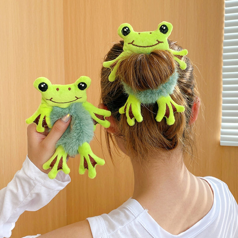 Cute Frog Plush Hair Band Accessories