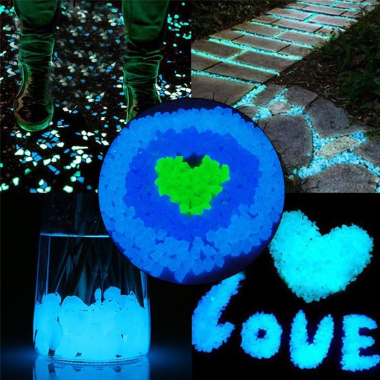 Luminous Stones Glow In Dark Outdoor For Garden Pebbles Fish Tank Decoration Pebble Rocks Aquarium Mix Color 100/200pcs/Bag RR2185 - Image 3