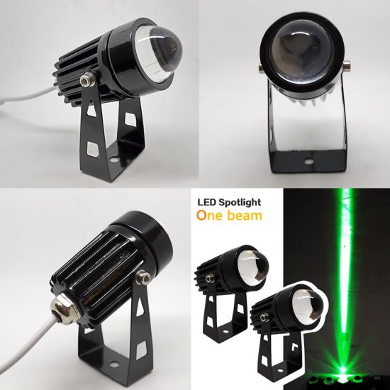 Outdoor LED Wall spotlight 9W 12W 220V Red Green Blue RGB Wall light IP66 Waterproof one beam lights - Image 2