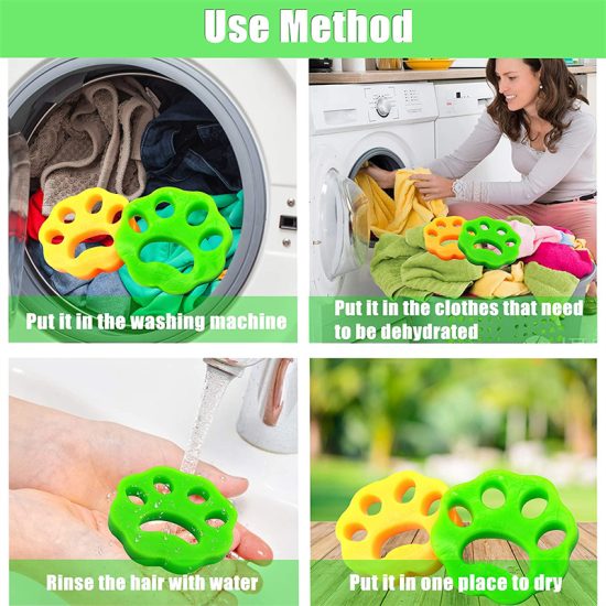 4pcs Pet Hair Remover Washing Machine Reusable Cat Dog From Clothes Laundry Tools - Image 3
