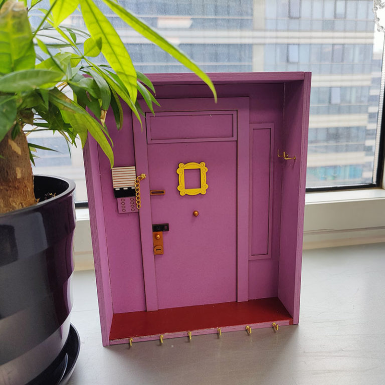 Keychain Door Frame Home Decoration Purple Door Hanger Friend  Wall Decoration - Image 4