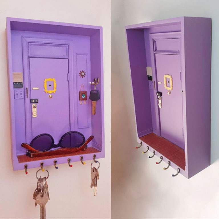 Keychain Door Frame Home Decoration Purple Door Hanger Friend  Wall Decoration
