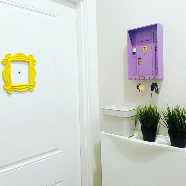 Keychain Door Frame Home Decoration Purple Door Hanger Friend  Wall Decoration - Image 3