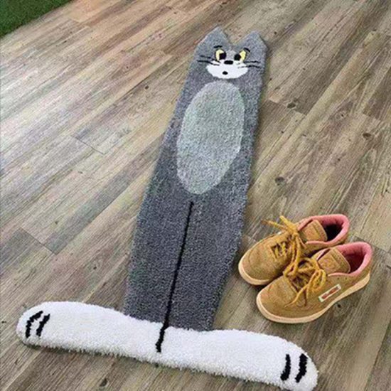 Creative tom Cat Carpet Cartoon Funny Anime Carpet 3D Printed For Bedroom Floor Mats Home Decor - Image 2