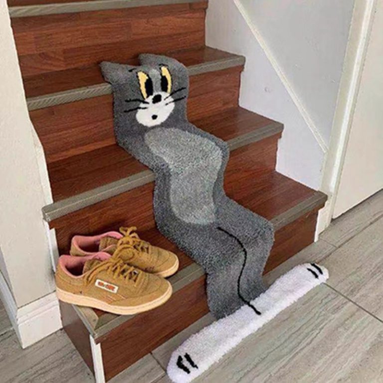 Creative tom Cat Carpet Cartoon Funny Anime Carpet 3D Printed For Bedroom Floor Mats Home Decor