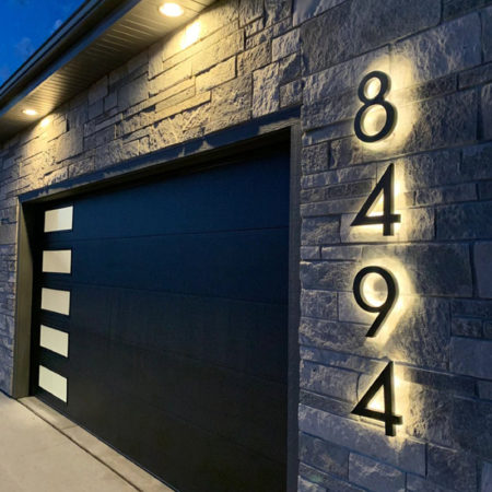 Stainless Steel Lighted Letter Sign Logo For Address Home Hotel Door Plate Waterproof
